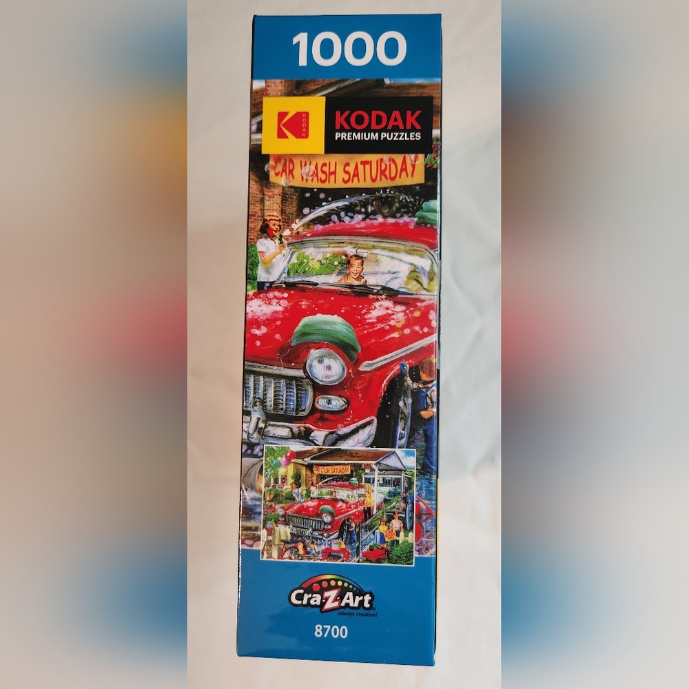 Kodak 1000 Piece Puzzle "Car Wash Saturday NEW - Picture 3 of 5